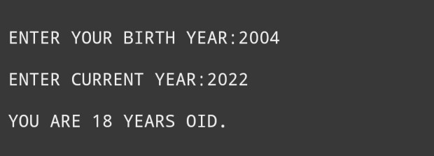 age calculator – World Programming